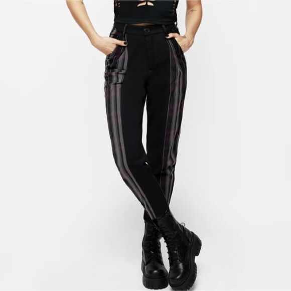 Disturbia Pants - Disturbia Gambit Spliced Check Tapered Trouser